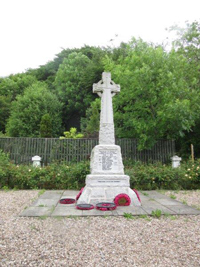 Twechar war memorial after work ©East Dunbartonshire Council, 2018