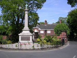 Lenton war memorial column © Lenton P.C.C, 2009