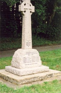 Lower Hadres war memorial after work © Lower Hadres and Nackington PC 2003