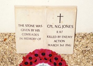 Cpl N G Jones war memorial © R. Polley, 2001