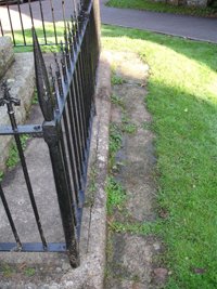 Otterton war memorial before work © Otterton Parish Council, 2008