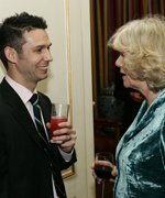HRH The Duchess of Cornwall with 2009 London Marathon runner Andy Dobson &copy; Paul Burns Photography Ltd 2008