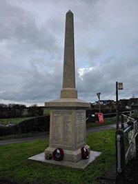 Severn Stoke war memorial after works ©Severn Stoke and Croome D'Abitot Parish Council 2014