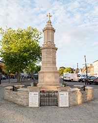 Brackley war memorial after grant works © Brackley Town Council 2014