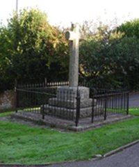 Otterton war memorial before work © Otterton Parish Council, 2008