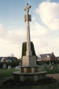 Cawston war memorial after work © WMT, 2002