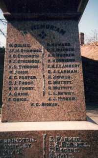 Halesworth war memorial before work © Halesworth Town Council 2003