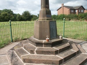 Tallarn Green war memorial after re-pointing and cleaning © The Willington Worthenbury Community Council, 2009