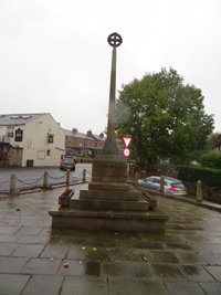 Foulridge memorial cross before works © Foulridge PC, 2014