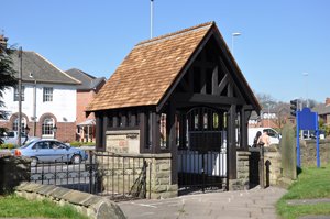 Whitkirk memorial lychgate after © S Freer 2012