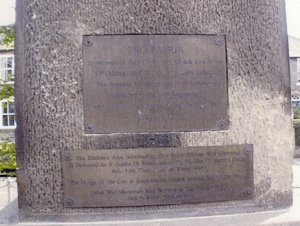 Boer War memorial plinth and plaques after conservation © Barnard Castle Town Council, 2009