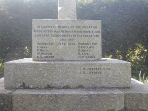Doddington & Newnham war memorial &copy; Doddington PC 2007