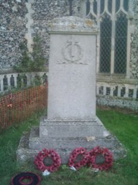 The memorial before cleaning © D. Whitmore, 2011
