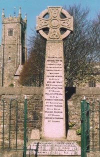 Buckland Brewer war memorial before work © Buckland Brewer Parish Council, 2005