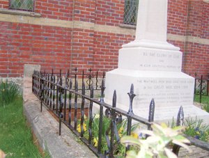 Whitwell war memorial after work © Niton and Whitwell Parish Council, 2006