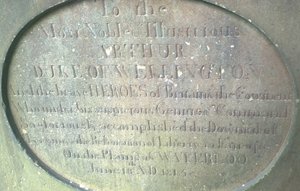 Waterloo memorial, Billinge during works &copy; War Memorials Trust 2016