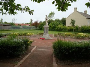 Cowpen war memorial before work &copy; M Coyle 2009