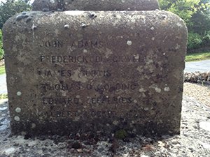 Eastleach war memorial before grant works © Eastleach PC 2013