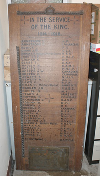 Riding Mill war memorial plaque cBroomhaugh and Riding Parish Council, 2016