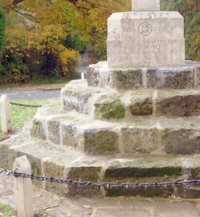 Stopham war memorial after work © Sir Brian Barttelot, 2008