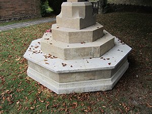 Weedon war memorial after grant works © Weedon Parish Council 2014