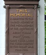 Abersychan and Pontypool war memorial © C Jones 2009