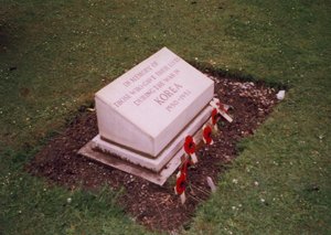 British Korean war memorial in York before © BKVA (York) 2005