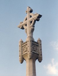 Cawston war memorial after work © WMT, 2002