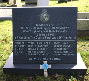 Stanley war memorial stone © P. Clarke, 2010
