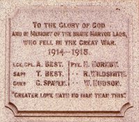 Marton war memorial plaque before work &copy; Marton Parish Meeting, 2007