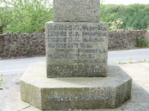 Longdown war memorial before work © Holcombe Burnell Parish Council 2006