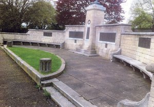 Evesham war memorial before works to hard landscaping &copy; Evesham Town Council, 2014