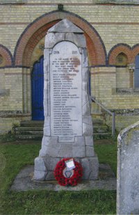 The memorial after grant works © Clavering Parish Council, 2011