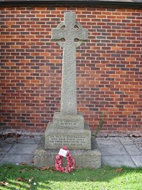 Northbourne war memorial cross © Michael P. Coyle, 2010