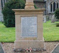 Great Stukeley war memorial after work © The Stukeley's Parish Council, 2008