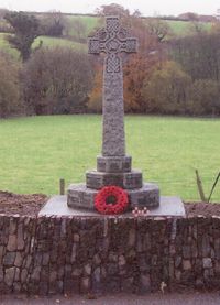 East Worlington war memorial after work © East Worlington Parish Council, 2008
