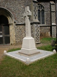 Wicklewood war memorial before work © Wicklewood Parish Council, 2015