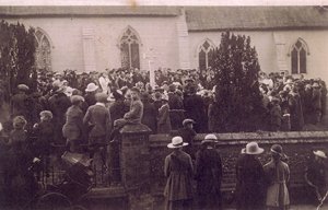 Bramfield war memorial dedication service © Bramfield Parish Council 1920