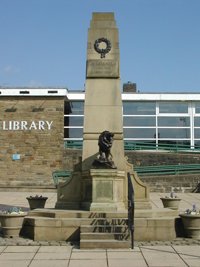 The memorial before railings were installed © Brierfield Town Council, 2010
