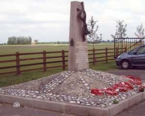 The cement and flint base before grant works © The Wickenby Register, 2009