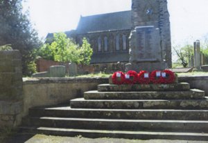 West Rainton war memorial before works &copy; Annabel Burns 2013