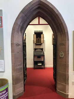 St Annes war memorial chapel after work © WMT, 2017
