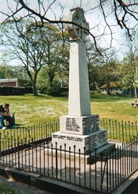 Praze-an-Beeble war memorial before work &copy; Crowan Parish Council, 2008