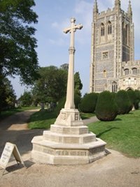 Long Melford memorial cross after works © Long Melford PC, 2015