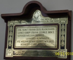The memorial after cleaning and with a new protective shelf © S J D Bush, 2010