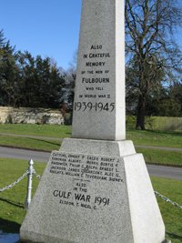 Fulbourn war memorial © Fulbourn PC, 2009