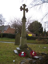 Sheepy Magna war memorial before grant works © Sheepy Parish Council, 2010