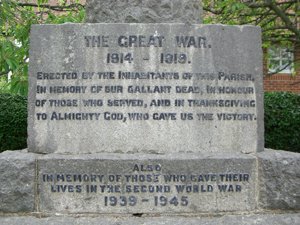 West Tytherley war memorial © D Nicol 2009