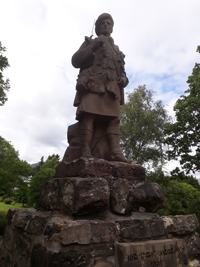 Killin war memorial after work &copy;Killin Community Council, 2018