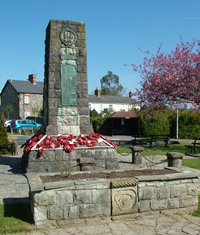 Dinas Powys war memorial before conservation work &copy; Dinas Powys Community Council, 2010